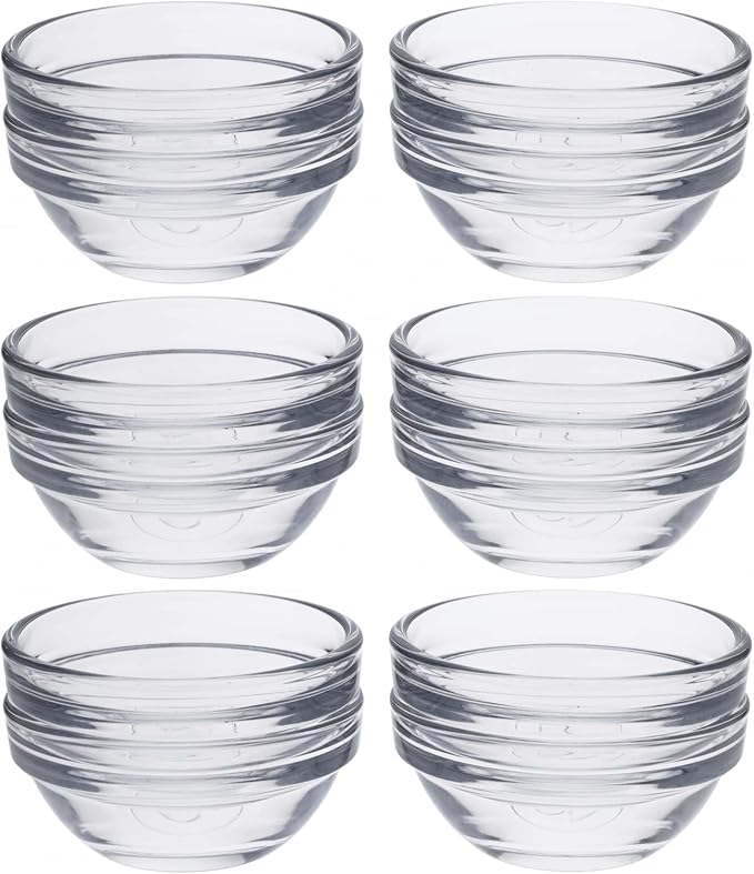 Beille 2 Inch Mini Glass Pinch Bowl Kitchen Essential, 12pc