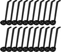 Tioncy 20 Pcs 1 oz Plastic Small Ladles with 8 Inches Long Handle, Mini Ladle for Serving Salsa Sauce Dressing Punch Bowl Sauces and Toppings (Black)