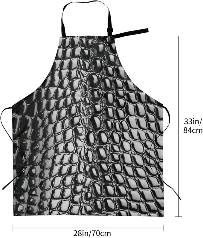 Snakeskin Aprons Cool Aprons with Pockets and Adjustable Mens Apron for Gardening Cooking Kitchen