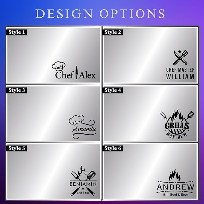 Personalized Titanium Cutting Board, Pure Titanium, Stainless Steel Premium Custom Engraved Chopping Board Gift for Men, Women, Dad, Birthday, Anniversary, Christmas, Kitchen Chefs & BBQ Grill Lovers