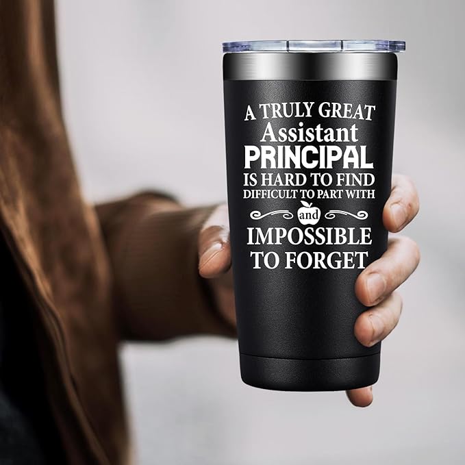 Assistant Principal Gifts for Men, Women - Christmas Principals Day Appreciation Gift for Assistant Principal - 20oz Tumbler Vice Principals Gifts