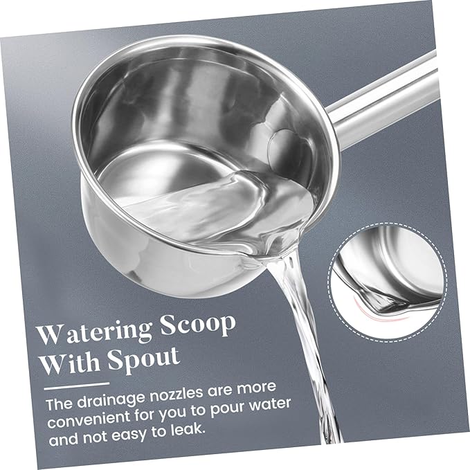 Stainless Steel Extended Handle Water Ladle Long Handled Ladle for Kitchen
