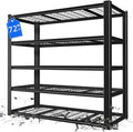 24" D x 59" W x 72" H Garage Shelving, 3000LBS Garage Shelving Heavy Duty Storage Shelves 5 Tier Metal Shelves, Adjustable Industrial Shelf for Warehouse, Basement
