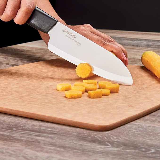 KYOCERA 2-Piece Ceramic Knife Set 5.5" Santoku and 3" Paring Knife