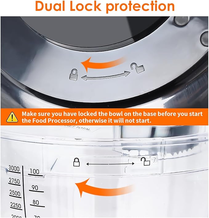 Davivy 16-Cup Food Processor and Blender, 6-Cup (50oz) Glass Blender Food Processors Combo – 10-in-1 Full-Size Food Processor with 600W Motor, 2 Speeds + Pulse for Home Use, Black