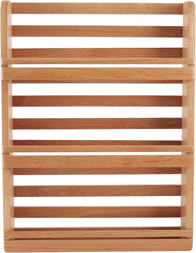 Out of the Woods of Oregon SOLID RED ALDER WOOD SPICE RACK (ALDER, 3 TIER)