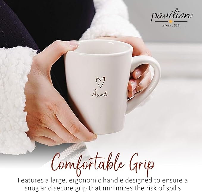 Pavilion Gift Company - 19560 Pavilion Gift Company Aunt Cup, 15 oz, Cream