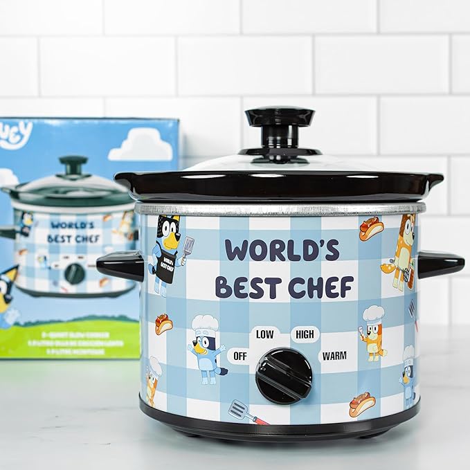 Uncanny Brands Bluey 2qt Slow Cooker - Small Kitchen Appliance