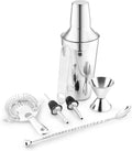 AVADOR® Premium 7-Piece Stainless Steel Bar Set - Complete Cocktail Shaker & Bartending Tools for Home Entertaining | Includes Gift Box (7)