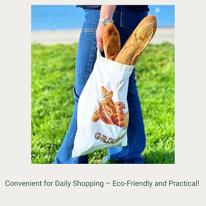 2 Pack Reusable Bread Bag, Sustainable Bread Storage w/Zipper, Freezer Bag, 100% Cotton, Eco-Friendly, Homemade Sourdough Bread Loaf Container, XLarge Reusable Food Storage Box