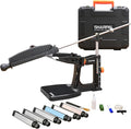 SHARPAL 202H Precision Knife Sharpening System–Adjustable Angle 10–35° Knife Sharpener Kit with 7 Abrasive Plates (Diamond 220/325/600/1000, Whetstone 3000/6000, Leather Strop) and Giftable Carry Case