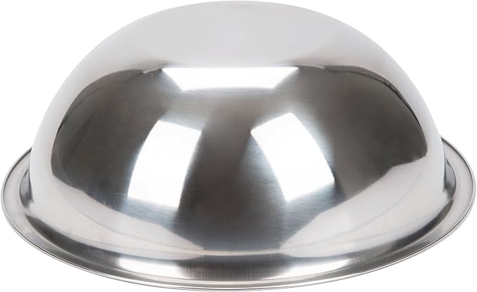 Betolla 4 Quart Stainless Steel Mixing Bowl – Medium Weight Flat Base Prep Bowl with Polished Mirror Finish for Baking, Cooking & Food Prep