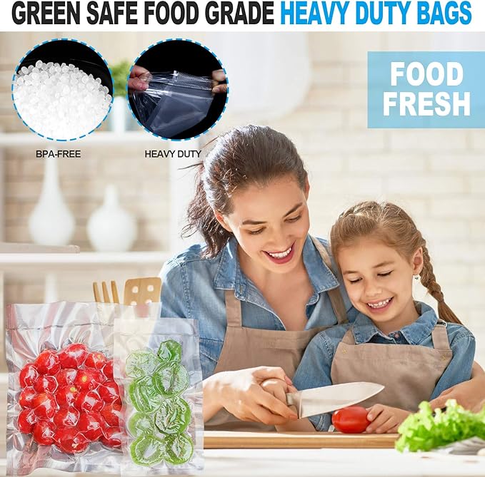 CANLENPK 3.5x4.7 Inch/9x12cm Vacuum Food Seal Bags,Small Food Vacuum Storage Sealer Bag,Seal Meal Snack Fruit Nut Tea Cookie Bean,Boil Steam Heat Freezer Sous Vide Grocery Sealable Bag (100PCS)