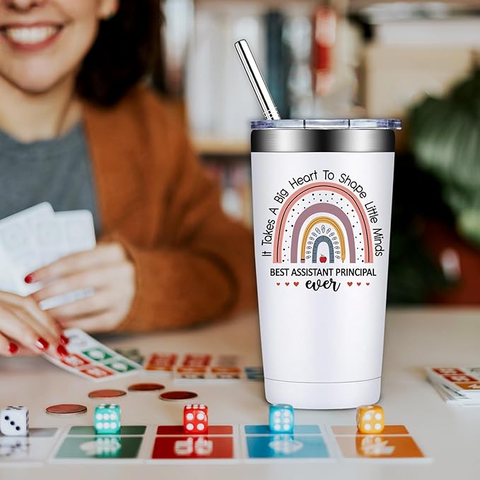 Assistant Principal Gifts for Men, Women - Christmas Principals Day Appreciation Gift for Assistant Principal - 20oz Tumbler Vice Principals Gifts