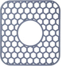 Silicone Sink Protectors for Kitchen Sink - 12" x 11" Kitchen Sink with Center Drain Grid Accessory, Non-Slip Heat-Resistant Mat for Bottom of Porcelain Stainless Steel, Dishwasher Safe