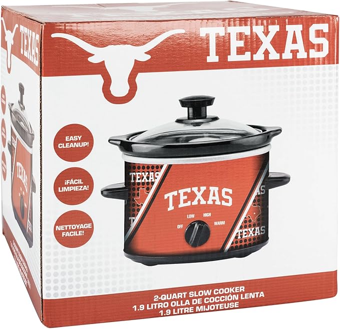 Uncanny Brands Texas Longhorns 2qt Slow Cooker - Small Kitchen Appliance