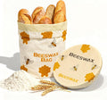 OHIYO Beeswax Bread Bags for Homemade & Reusable Bowl Cover for Proofing, Elastic Sourdough Bowl Cover, Bread Baker Set