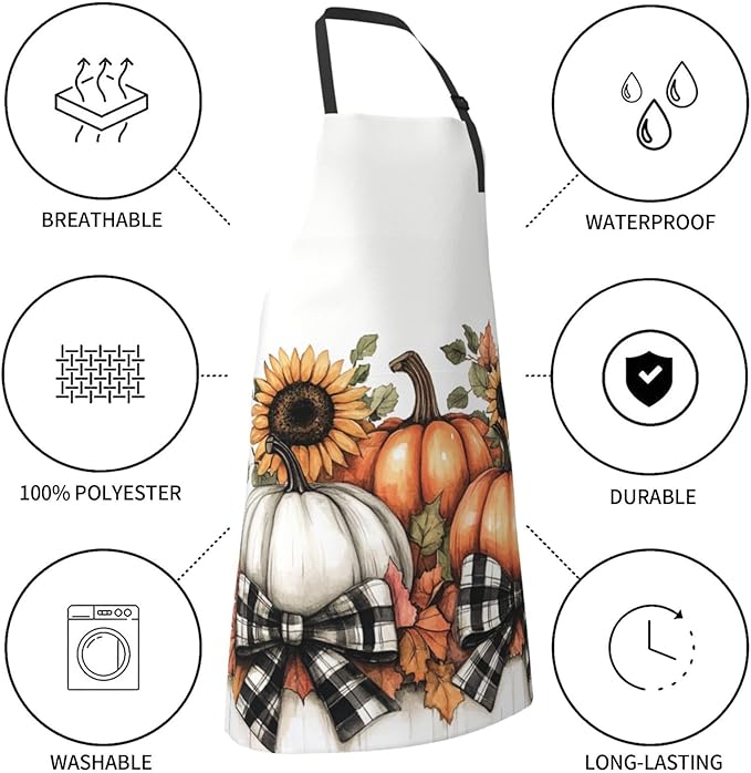 DADABULIU Apron Cooking With Pockets Adjustable Bib For Men Women Waterproof Chef Home Grilling BBQ Drawing