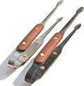 Exquisite Lightweight Cooking Tongs - 304 Stainless Steel & Walnut Wood, Comfortable Grip, Non-Slip Design, High Heat Resistant - Ideal for Light and small food, Kitchen Plating, Korean BBQ, 2 Pack