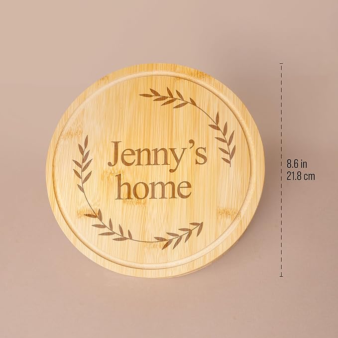 Custom engraved luxury charcuterie board & knife set/4pcs, personalized cheese chopping serving tray for fruit, food, dessert for table decoration, personalized gift for host (Your text inside leaves)