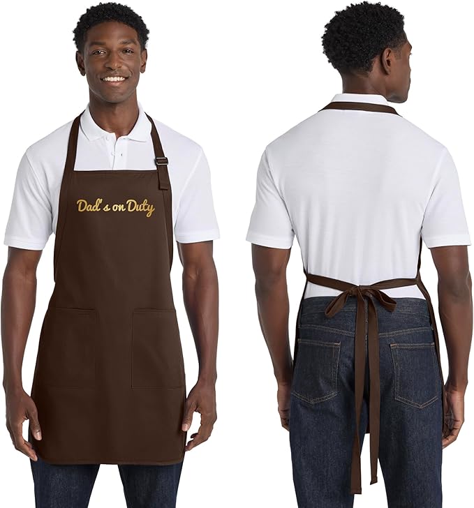 Custom Text Cooking & BBQ Apron – Personalized Chef or Grill Gift – Full Length (1-3 Lines)