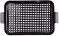 RSVP International Porcelain Coated Steel BBQ Grill Tray/Pan, Outdoor Barbeque Grilling Accessories for Cooking Fish & Vegetables, Dishwasher Safe, Medium, 16.75x10