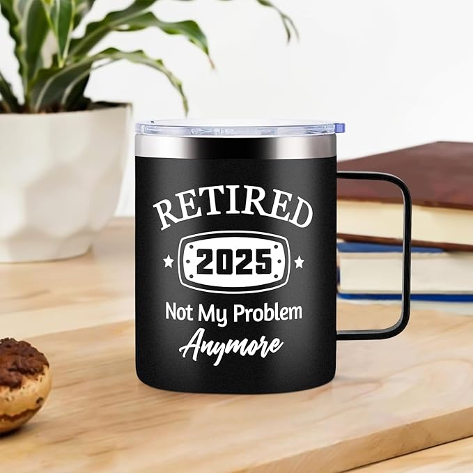 12oz Retirement Mug, Retired Under New Management See Wife For Details Mug, Mens Retirement Gifts, Retired Gift for Husband form Wife