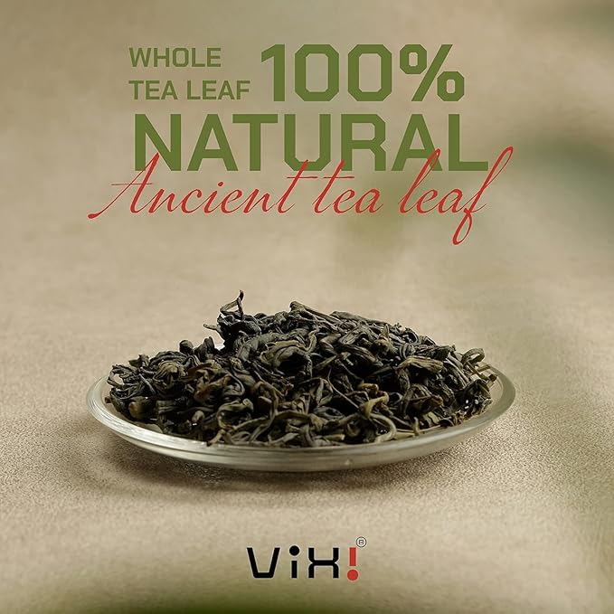 VIXI Green Oolong Tea Loose Leaf, 16.00 Oz, Vietnam's Mountain Tea, Caffeinated, Dried Whole Full Large Leaves, 100% Natural from Ancient Tea Tree, Perfect for Hot and Cold Brew