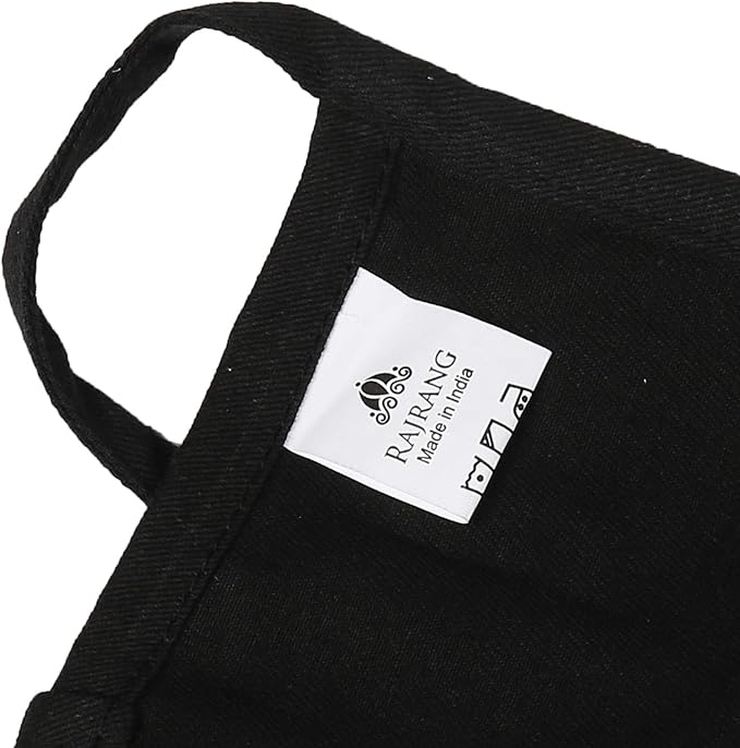 RAJRANG Pure Cotton Waitress Apron Half Server Waist Short Aprons with 3 Pockets