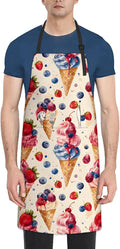 Cute Dolphin Apron for Women Men, Oxford Fabric Kitchen Cooking Chef Aprons