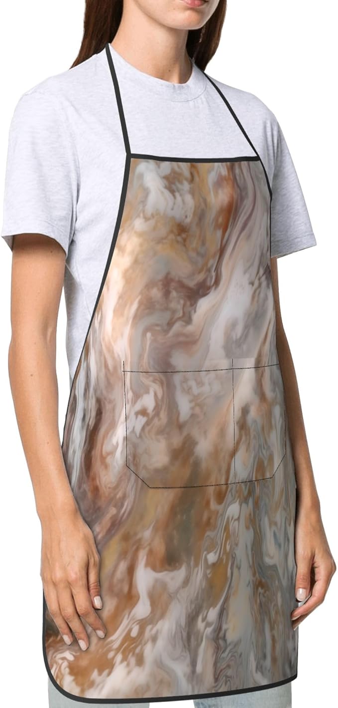 Apron with Pockets for Cooking Chef Kitchen Work Gardening and Salon Size 20.4x28.3 Inch