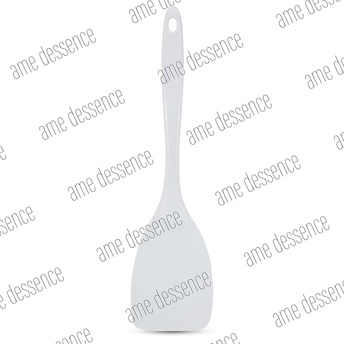 AME D'ESSENCE 12" Solid Turner Durable and Versatile Kitchen Tool Perfect for Flipping Turning Scraping and Mixing Scratch-Resistant and Non-Stick Surface Ergonomic Handle for Comfortable Grip Turner