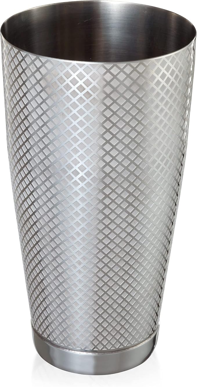 Barfly 28 oz. Diamond Lattice Shaker, Stainless Steel