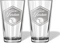 Tennis Coach Beer Glasses - Tennis Coach Gifts Personalized Coach Pint Glass Engraved Coach Award Basketball Beer Glass End of Season Gifts Coach (Tennis, Dbl Pint Gift Box)