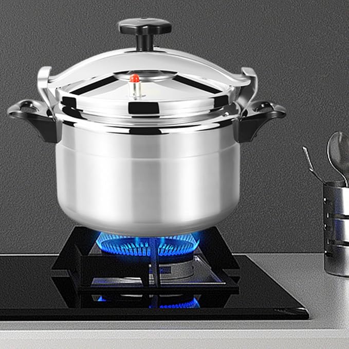 Aluminum Alloy Pressure Cooker, 3L Compact Pressure Cooker Portable Small Pressure Cooking Pot for Kitchen, Restaurant, Home