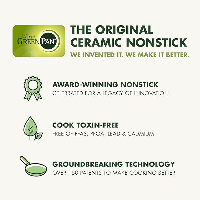GreenPan Valencia Pro Hard Anodized Healthy Ceramic Nonstick 10" Frying Pan Skillet, PFAS-Free, Induction, Dishwasher Safe, Oven Safe, Gray