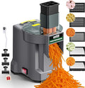 WantJoin 5-in-1 Electric Food Processor & Vegetable Chopper - Multifunctional Commercial Dicer with Stainless Steel Blades for Slicing (2.5mm), Dicing (6/8/12mm), Chopping (2.5mm), Shredding