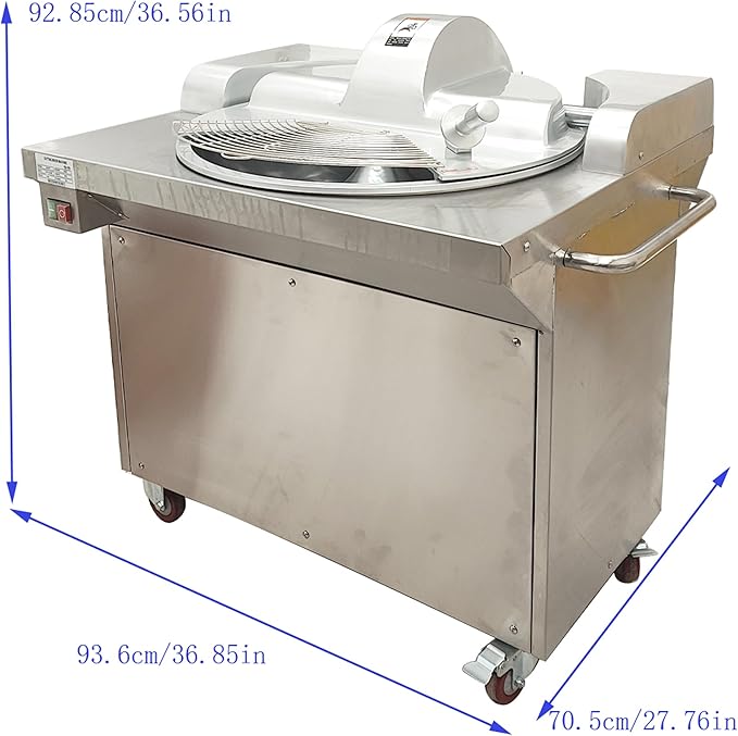 TECHTONGDA Commercial Food Processor Chopper for Meat and Vegetable, Electric Food Cutter Grinder Machine, 1500W Meat Bowl Chopper Machine with 24L Capacity for Restaurant