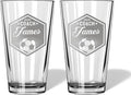 Soccer Coach Beer Glasses - Soccer Coach Gifts Personalized Coach Pint Glass Engraved Coach Award Soccer Beer Glass End of Season Gifts Coach (Soccer, Dbl Pint Gift Box)