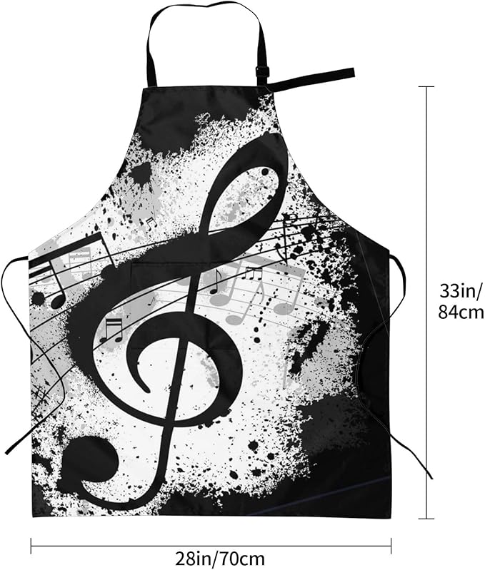 Apron Bib with 2 Pockets and Adjustable Neck Waterproof Kitchen Cooking Gardening Chef Aprons for Women Men