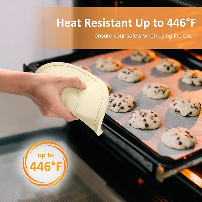 Silicone Trivet Mats Heat Resistant Pot Holders 3 Pack Multipurpose Non-Slip Hot Pads for Kitchen Potholders, Drying mat, Jar Opener, Spoon Holder, Coaster (Apricot)