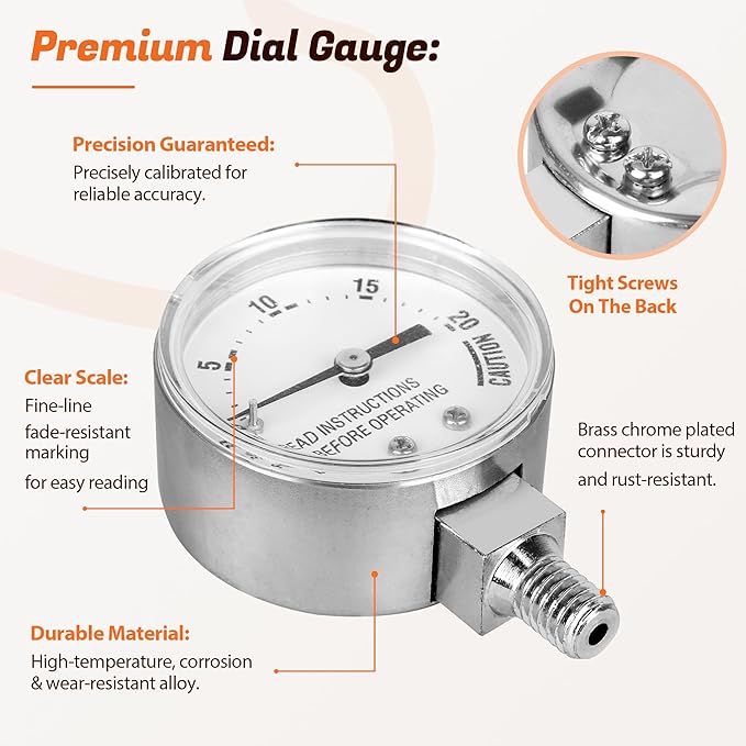 85772 Pressure Canner Steam Gauge,Presto Pressure Cooker Parts 82237 82121 for Presto Pressure Canner 01/CG22, 175001,175005,175006, 175107, 01781, 0178001,Pressure Cooker for Canning