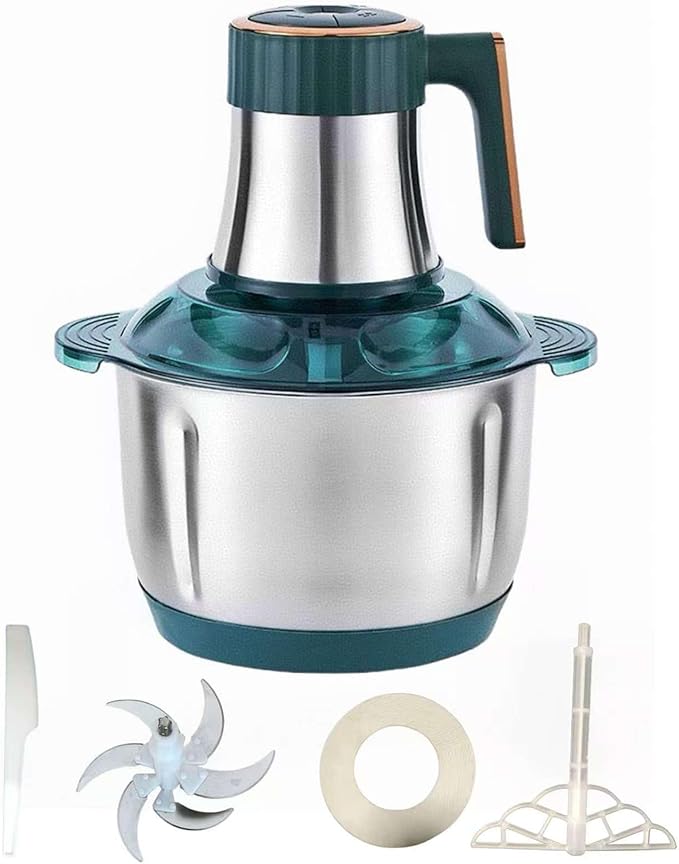 5L Electric Meat Grinder, Stainless Steel Dough Machine, 500w Powerful Food Processing Machine, Used For Dough Mixing, Onion, Meat, Nuts, Fruits, Garlic And Vegetables