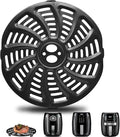 Air Fryer Accessories for Gourmia GAF536 GAF566 GAF556 5QT, 8.8''×8.4'' Nonstick Air Fryer Replacement Parts Tray Rack Grill Pan Grill Plate Basket Crisper Plate with Rubber Bumpers