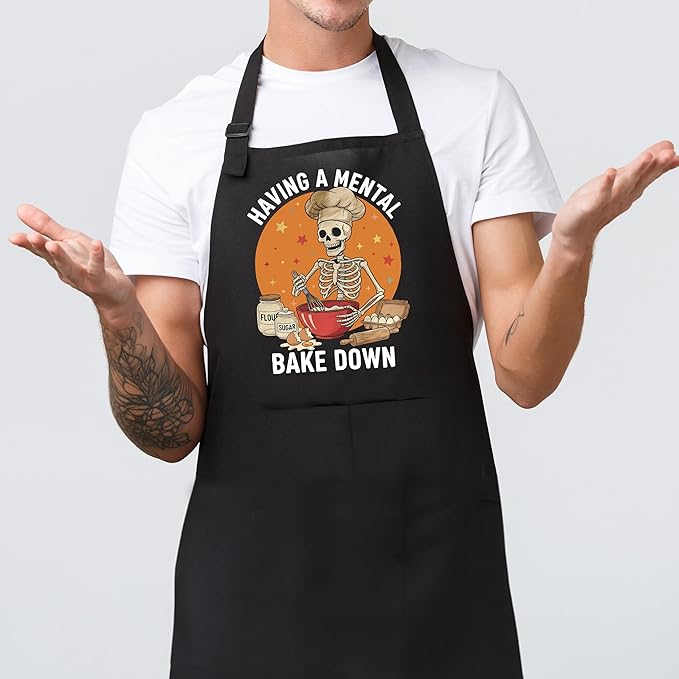 Funny Cafeteria Crew Aprons with Pockets, Cafeteria Worker Staff Appreciation Gifts
