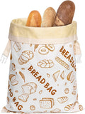 1 Pack Beeswax Bread Bags for Sourdough Reusable Bread Bags Food Storage Bag Large Capacity Portable Freshness Preservation Homemade Sourdough Bread Storage Bag