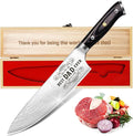 Dad Gifts from Daughter Wife Son, Best Dad Ever Kitchen Knife Gift Set with Wooden Box, Dad Christmas Birthday Gift Ideas, 8" Professional Chef Knife, Dads Birthday Gifts for Men Husband