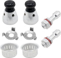 Universal Pressure Relief Jigger Valve Set for Pressure Cookers - 2 Pack with Exhaust Rod, 80KPA Safety Regulator, Anti-clog Design, Sturdy Pressure Control Accessory