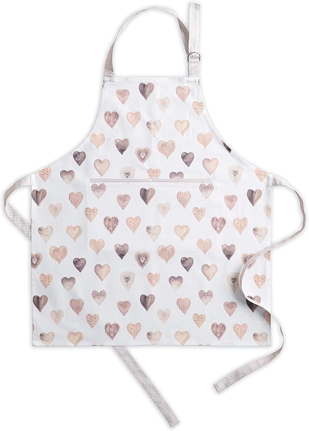 Maison d' Hermine 100% Cotton Apron for women with Pocket Kitchen Chef Apron for Men Cooking Gardening Server Waitress