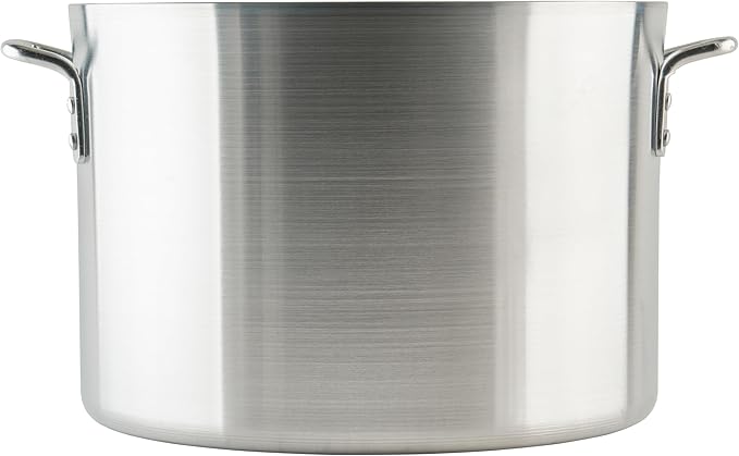 Winco 6.0mm Aluminum Sauce Pot, 26-Quart